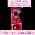 op113097 combo punching / soccer kicking arcade machine