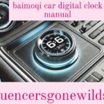 baimoqi car digital clock manual