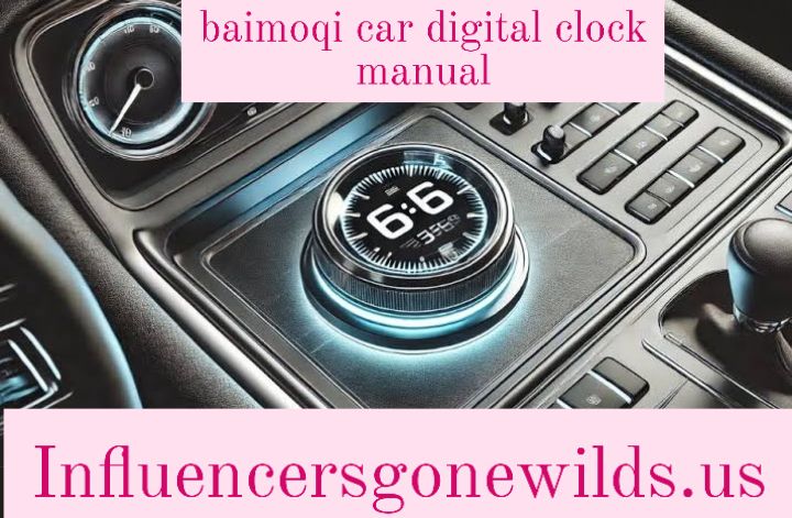 baimoqi car digital clock manual