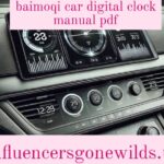 baimoqi car digital clock manual pdf