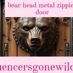 bear head metal zippies door