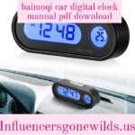 baimoqi car digital clock manual pdf download