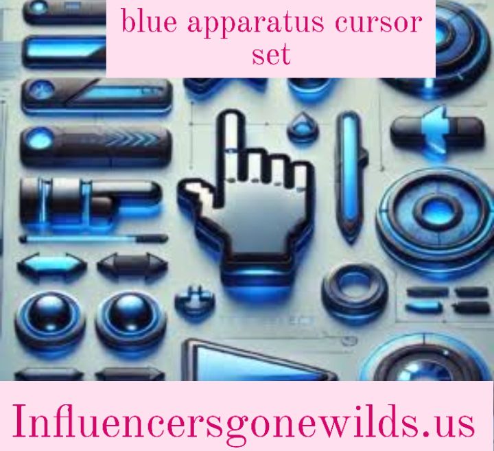 blue apparatus cursor set