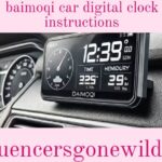 baimoqi car digital clock instructions