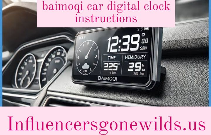 baimoqi car digital clock instructions