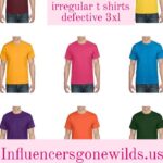 irregular t shirts defective 3xl