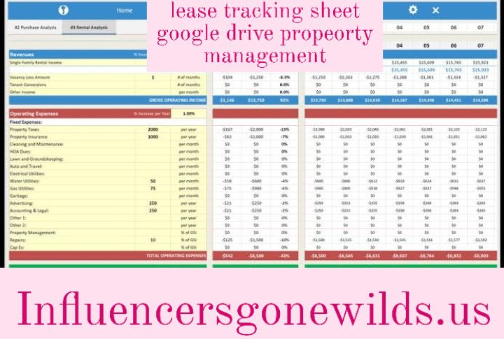 lease tracking sheet google drive propeorty management